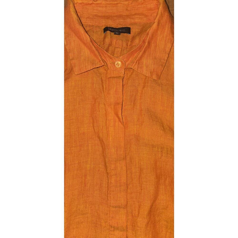 Lafayette New York Sleeveless Linen Ladies Size Medium Blouse - Picture 5 of 7